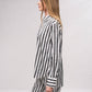 Camicia in raso a righe