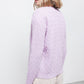 Maglione in maglia strutturata con scollo a V