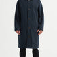 Trench chic blu marino da uomo