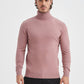 Maglione dolcevita effetto cashmere rosa antico