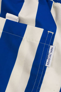 Costume da bagno Beach Club in SEAQUAL® Yarn a righe blu reale