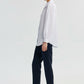 Camicia bianca con maniche plissettate