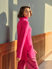 Maglione in maglia a collo alto