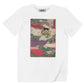 T-shirt unisex bianca con stampa Goku e Shenron