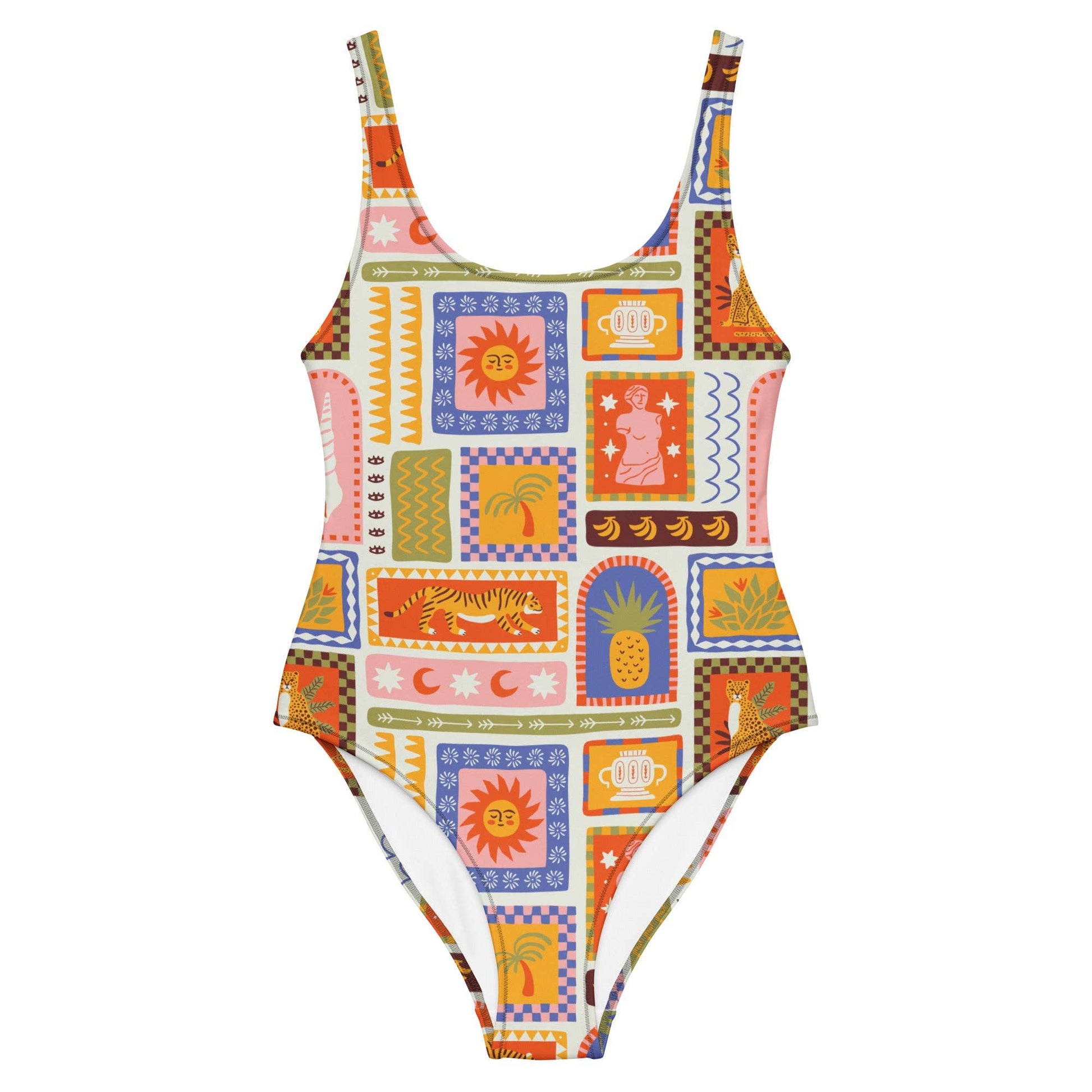 Costume intero Calypso con stampa multicolor