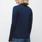 Cardigan in maglia rasata con scollo a V