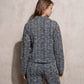 Giacca corta in tweed con bottoni