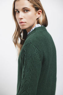 Maglione in Maglia Strutturata Girocollo