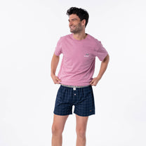 Boxer classici in cotone biologico a quadri
