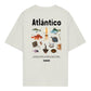 T-shirt Atlantico in cotone biologico con stampa