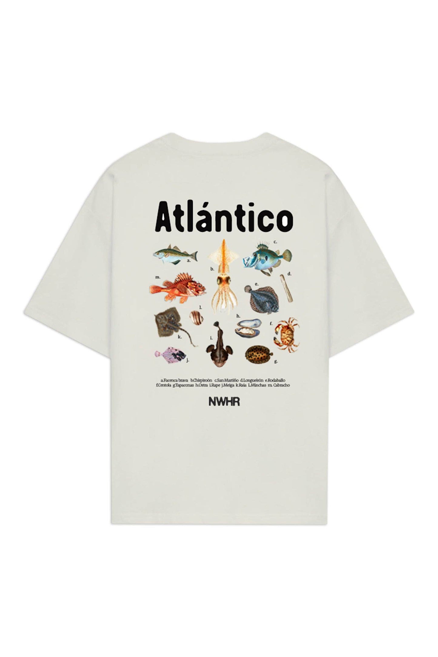 T-shirt Atlantico in cotone biologico con stampa