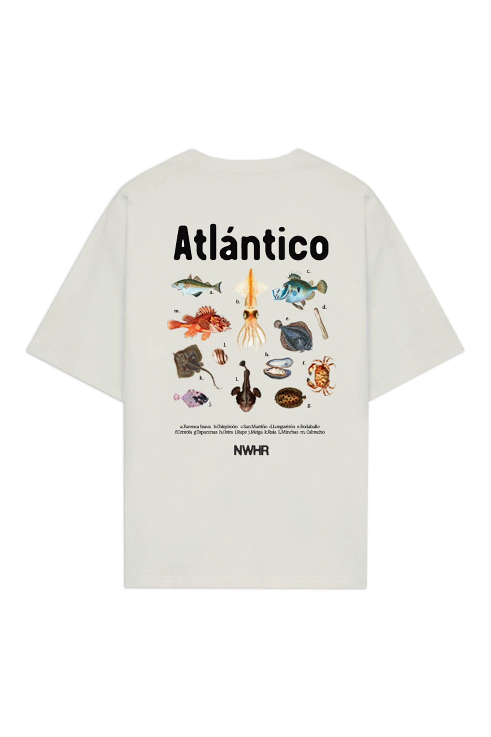 T-shirt Atlantico in cotone biologico con stampa