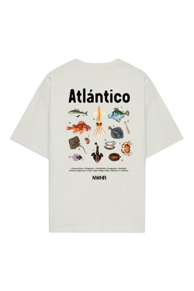T-shirt Atlantico in cotone biologico con stampa