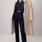 Completo gilet e blazer gessato
