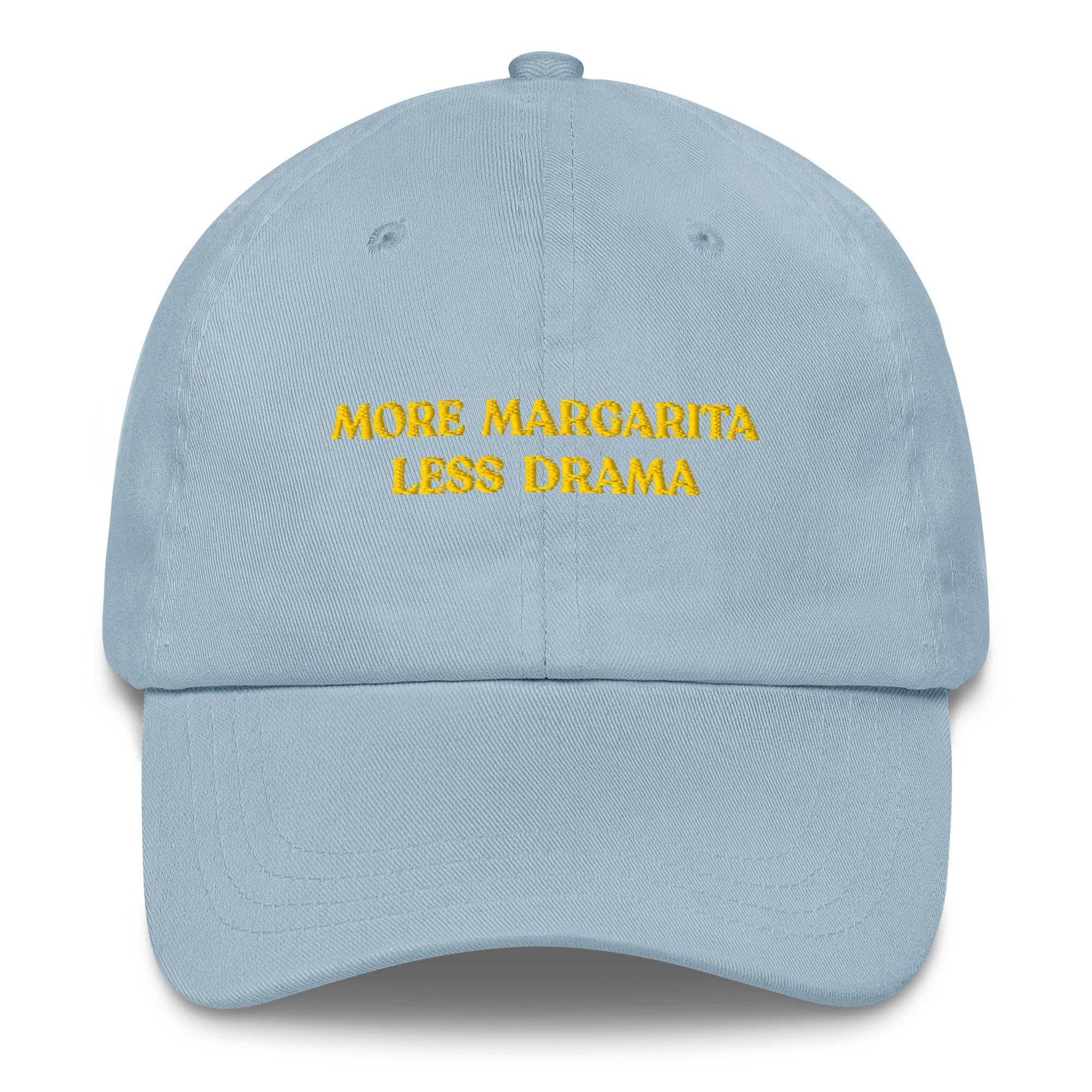 Cappellino da baseball ricamato “More Margarita Less Drama”