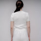 T-shirt in maglia di cotone a trama spessa