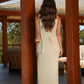 Top in cotone con schiena incrociata