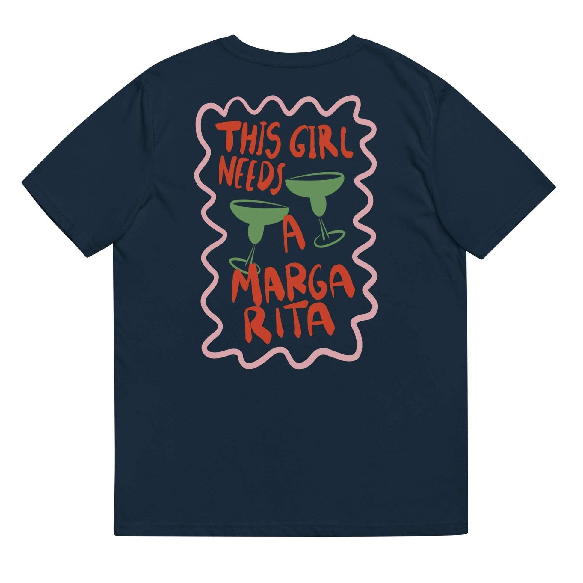 T-shirt unisex in cotone biologico con stampa “This Girl Needs a Margarita”