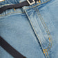 Pantaloni da arrampicata in denim riciclato lavaggio chiaro