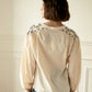 Blusa Trieste in cotone con ricami