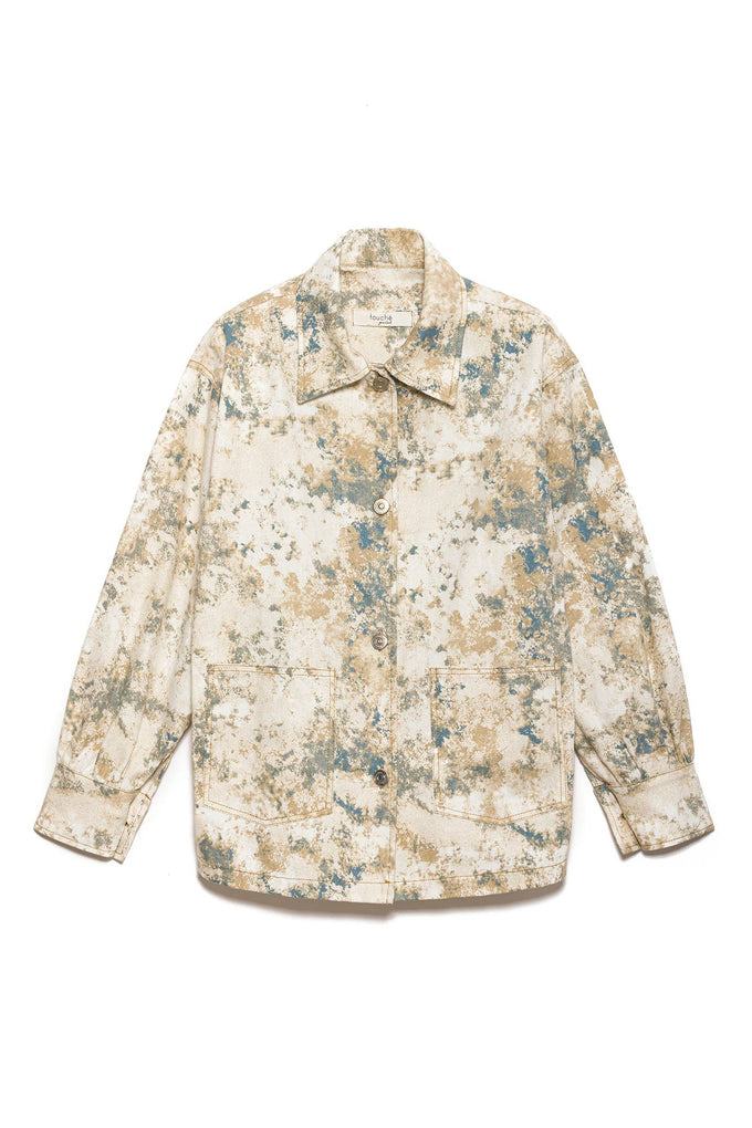 Giacca in cotone tie-dye