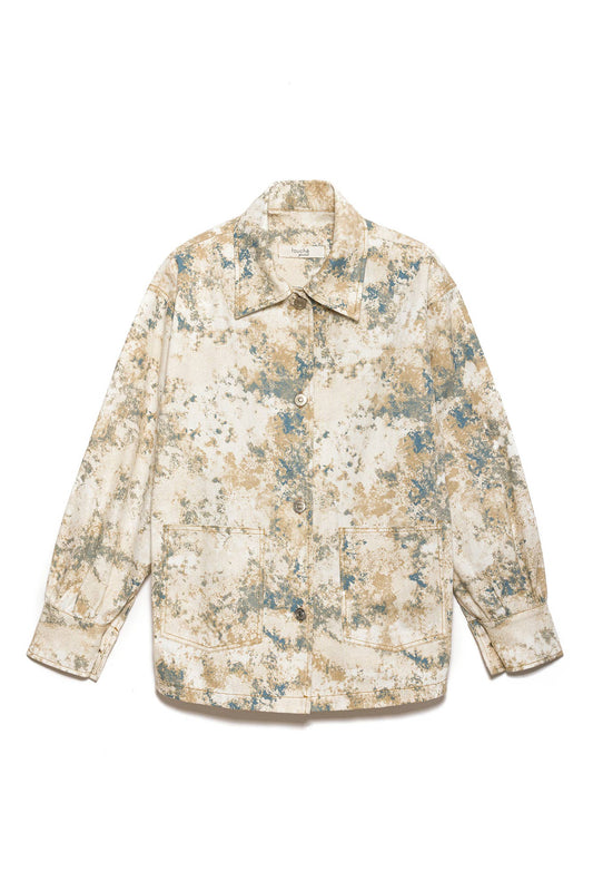 Giacca in cotone tie-dye