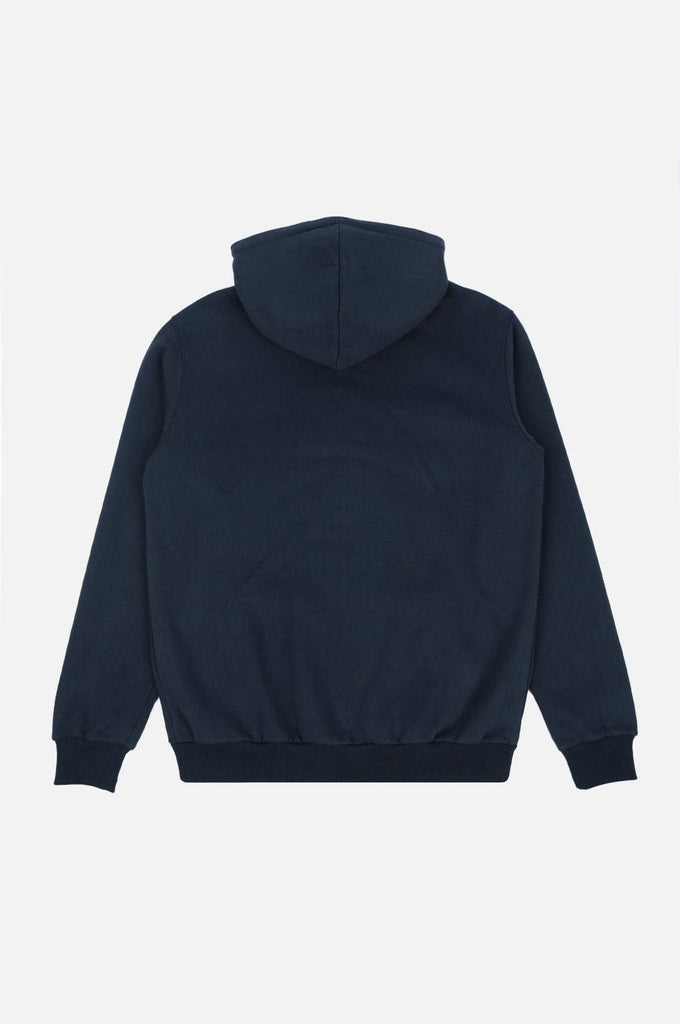 Felpa con cappuccio zip in cotone biologico Essential Blu