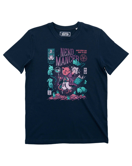 T-shirt Nekomancer in cotone biologico con stampa goth
