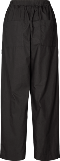 Pantaloni Jasmin in popeline di cotone biologico neri