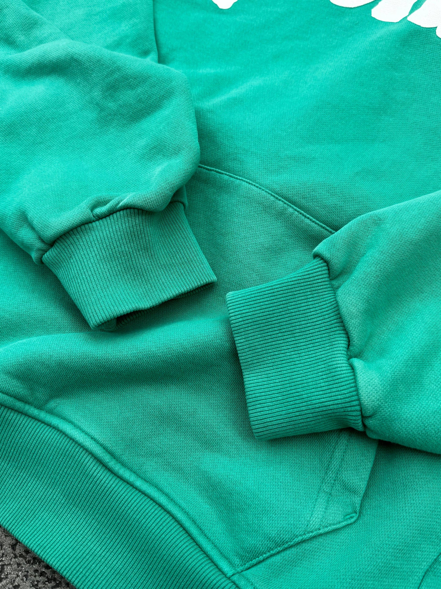 Felpa oversize con cappuccio Verde Bubble NWHR