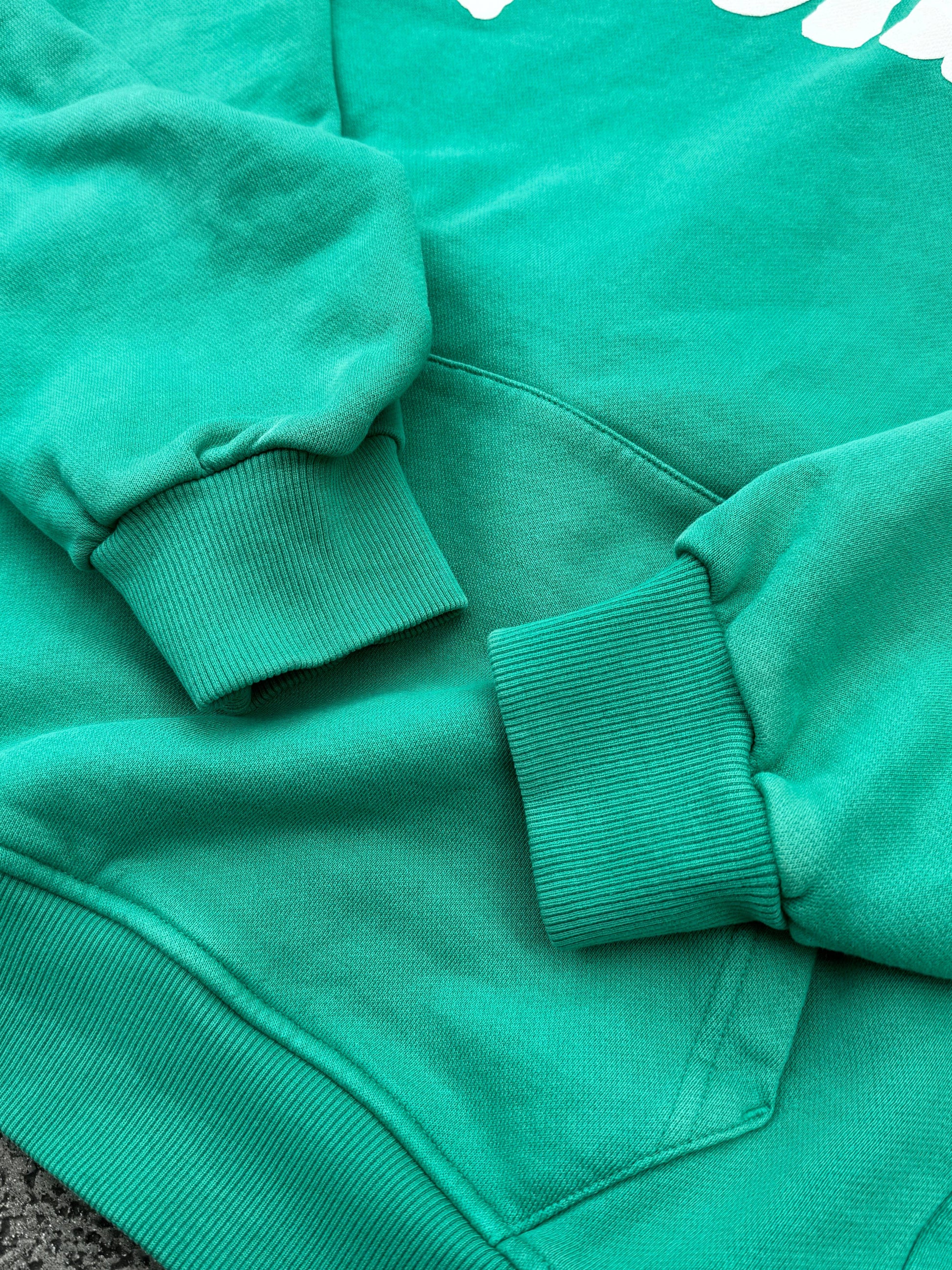 Felpa oversize con cappuccio Verde Bubble NWHR