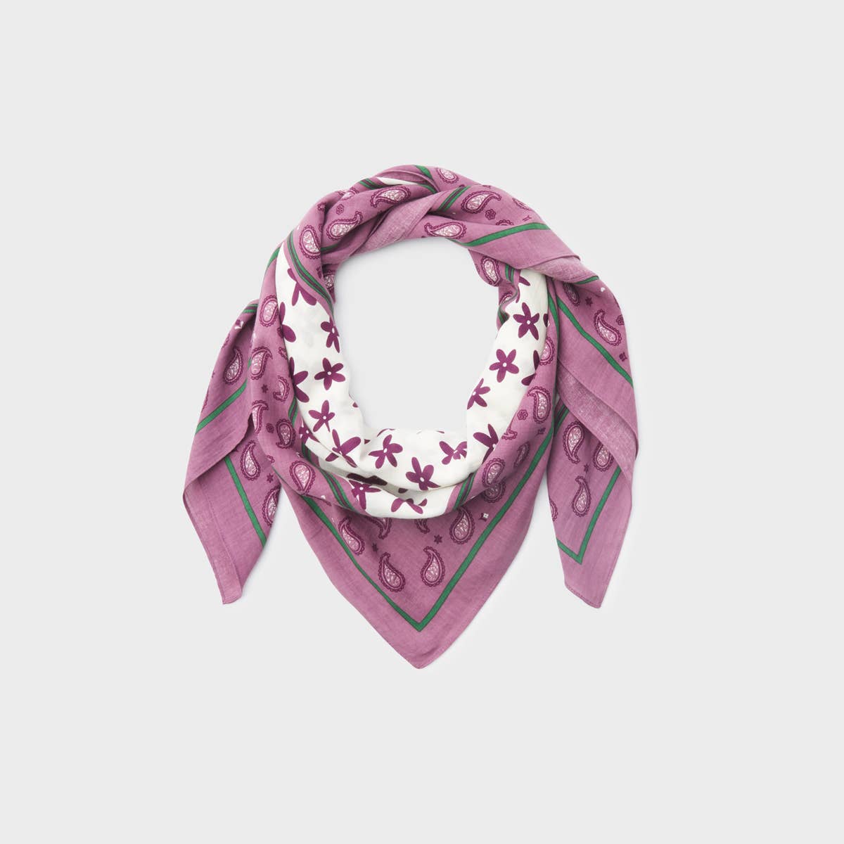 Foulard quadrato in cotone biologico Servane