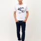 T-shirt uomo con stampa bici in cotone