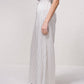 Pantaloni palazzo a righe con coulisse
