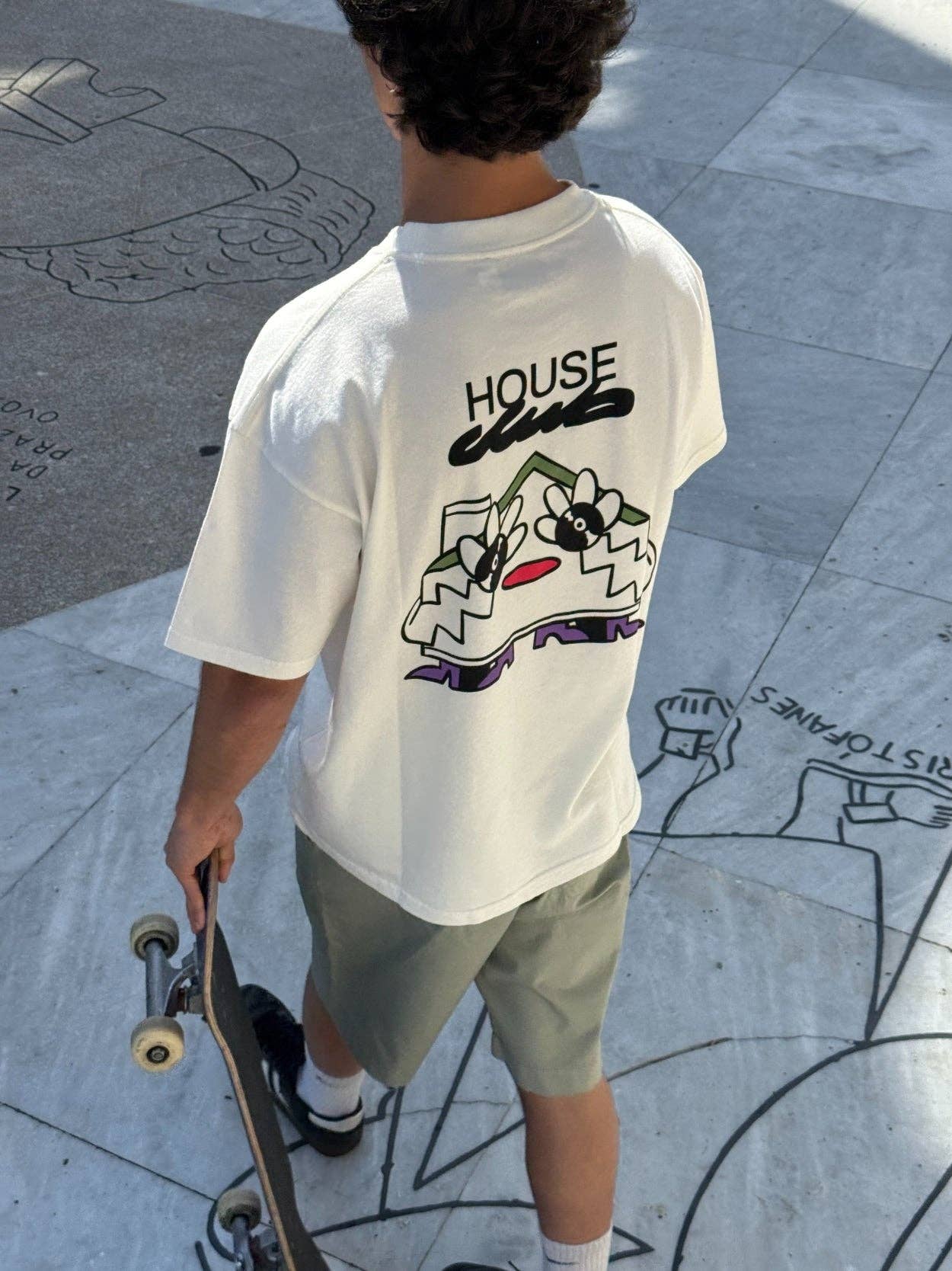T-shirt Oversize Club House in Cotone Organico