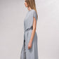 Gilet lungo in rete metallica con cintura