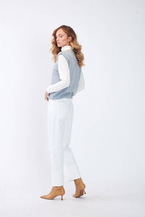 Gilet in maglia con spalle strutturate