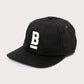Cappellino cerato B-Flat nero con logo