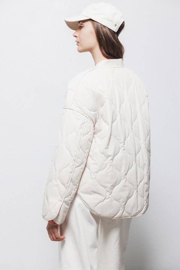 Giacca trapuntata oversize minimal