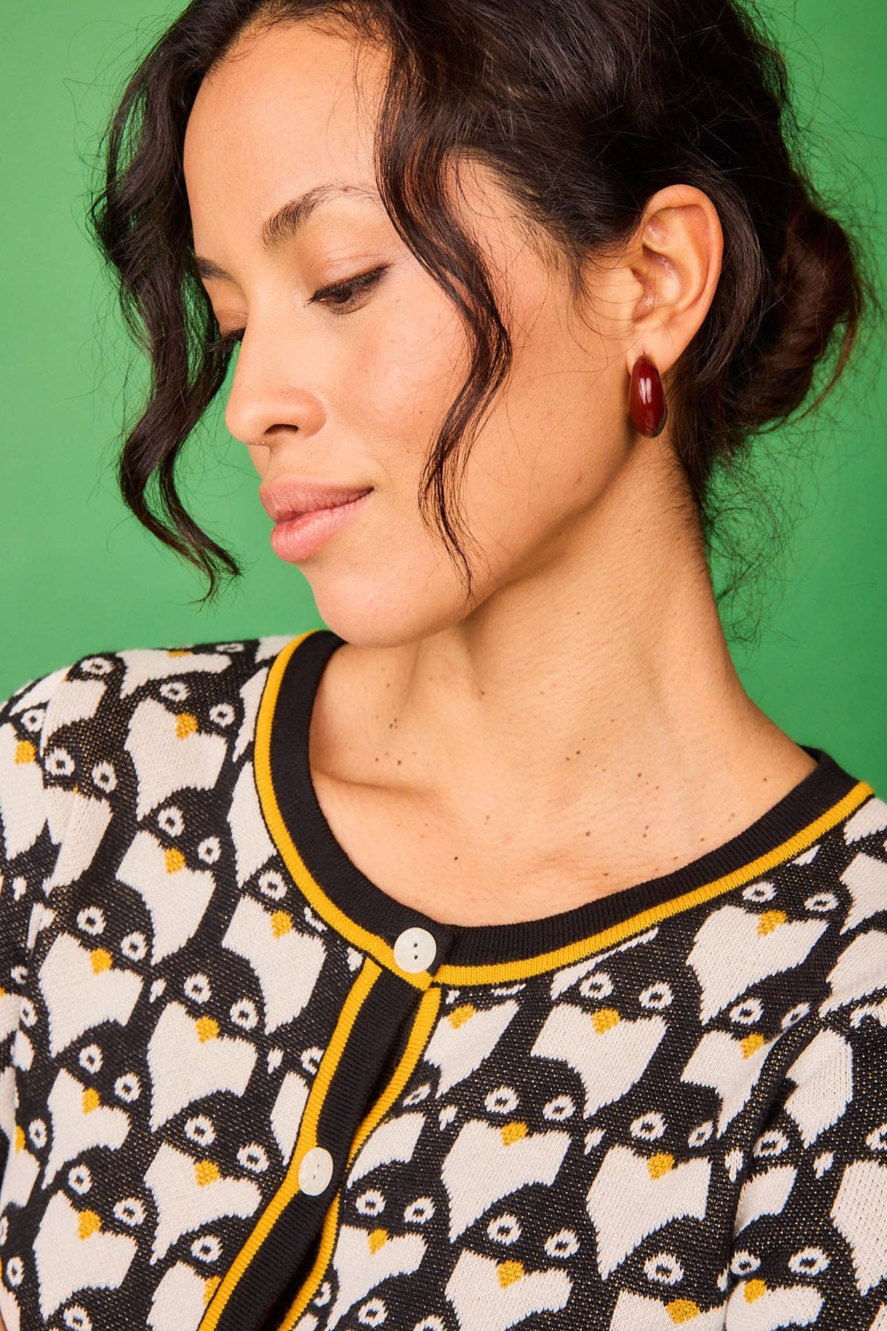 Cardigan Pinguino Felce
