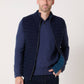 Gilet imbottito reversibile Brunch blu navy e blu petrolio
