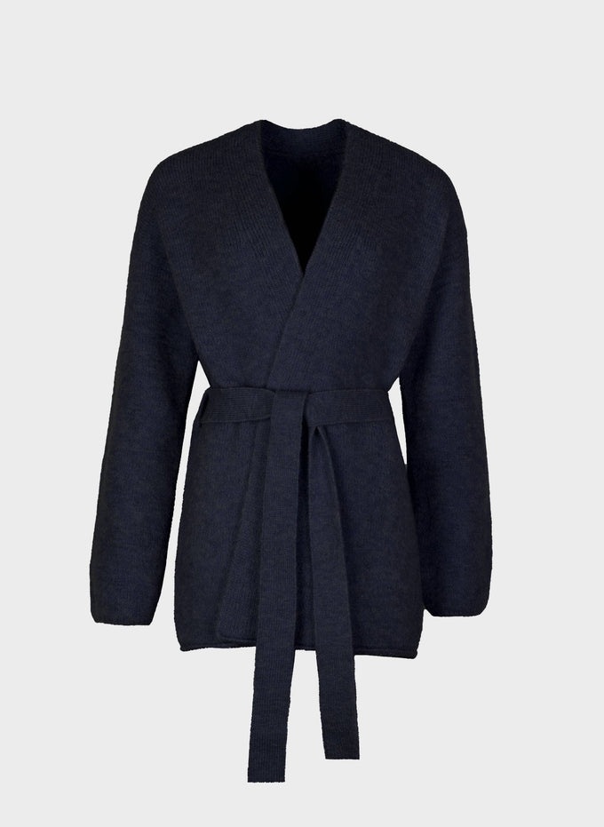 Gilet cardigan Louna blu marino da donna