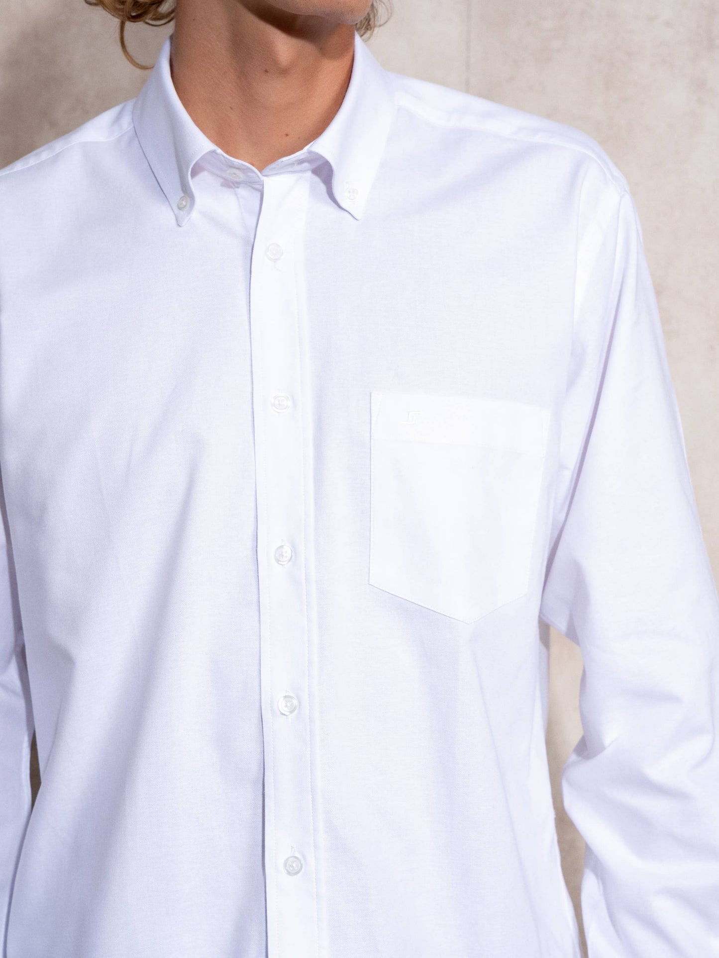 Camicia Oxford slim fit in cotone misto
