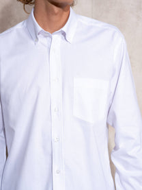 Camicia Oxford slim fit in cotone misto