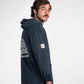 Felpa hoodie in cotone organico con stampa No Guts No Glory