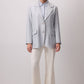 Blazer sartoriale grigio chiaro