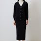 Completo in maglia con gonna midi e cardigan