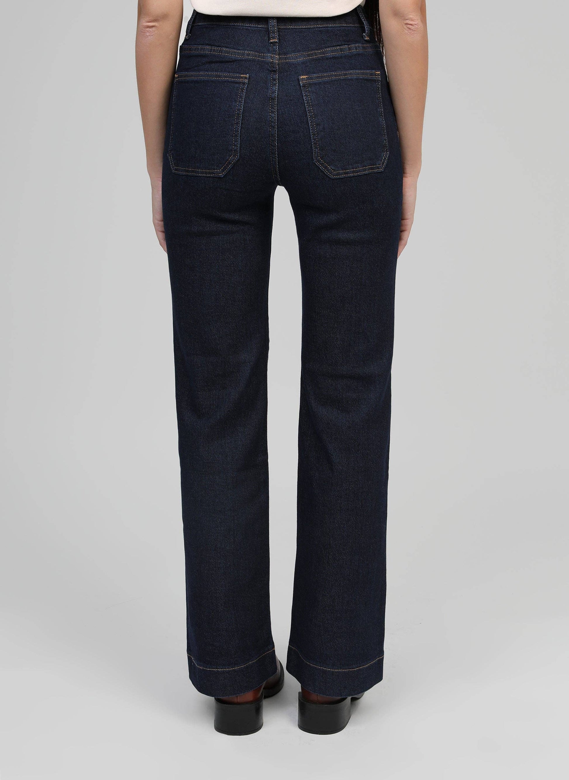 Jeans Paris in denim grezzo a gamba dritta