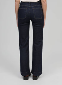 Jeans Paris in denim grezzo a gamba dritta