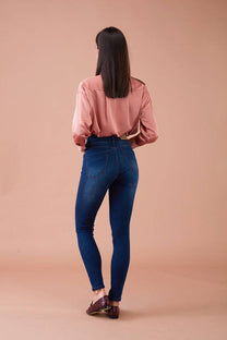 Jeans push-up skinny a vita alta